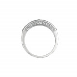 Jewelmi Custom 14k White Gold Sapphire Diamond Stackable Ring photo 2