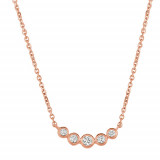 Jewelmi Custom 14k Rose Gold Diamond Necklace photo