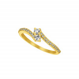 Jewelmi Custom 14k Yellow Gold Diamond Ring photo