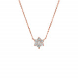 Jewelmi Custom 14k Rose Gold Diamond Necklace photo