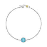 Tacori Sterling Silver Crescent Embrace Gemstone Women's Bracelet - SB16705 photo