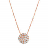 Jewelmi Custom 14k Rose Gold Diamond Necklace photo