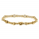 Jewelmi Custom 14k Yellow Gold Diamond Bracelet photo