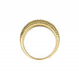 Jewelmi Custom 14k Yellow Gold Sapphire Diamond Stackables Ring photo 2