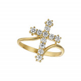 Jewelmi Custom 14k Yellow Gold Diamond Ring photo