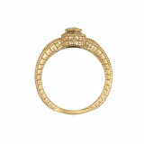 Jewelmi Custom 14k Yellow Gold Sapphire Diamond Ring photo 2