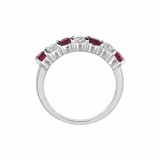 Jewelmi Custom 14k White Gold Ruby Diamond Ring photo 2