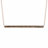 Jewelmi Custom 14k Rose Gold Diamond Necklace photo