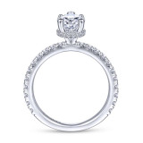 Gabriel & Co. 14k White Gold Contemporary Straight Engagement Ring - ER14649P4W44JJ photo 2