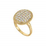 Jewelmi Custom 14k Yellow Gold Diamond Ring photo