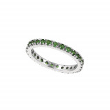 Jewelmi Custom 14k White Gold Tsavorite Ring photo