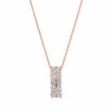 Jewelmi Custom 14k Rose Gold Diamond Necklace photo