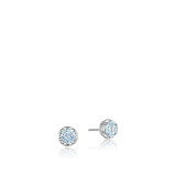 Tacori Sterling Silver Crescent Crown Gemstone Stud Earring - SE24002 photo