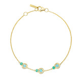 Tacori 14k Yellow Gold Petite Gemstones Women's Bracelet - SB2294849FY photo