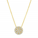 Jewelmi Custom 14k Yellow Gold Diamond Necklace photo