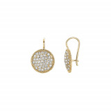 Jewelmi Custom 14k Yellow Gold Diamond Earrings photo