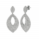 Jewelmi Custom 14k White Gold Diamond Earrings photo