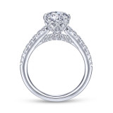 Gabriel & Co. 14k White Gold Contemporary Straight Engagement Ring - ER14402R4W44JJ photo 2