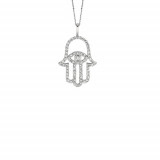 Jewelmi Custom 14k White Gold Diamond Necklace photo