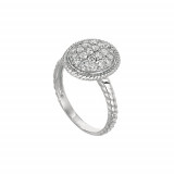 Jewelmi Custom 14k White Gold Diamond Ring photo