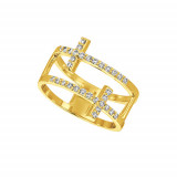 Jewelmi Custom 14k Yellow Gold Diamond Ring photo
