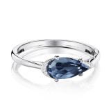 Tacori Sterling Silver Horizon Shine Diamond and Gemstone Men's Ring - SR23333 photo
