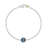 Tacori Sterling Silver Crescent Embrace Gemstone Women's Bracelet - SB16733 photo
