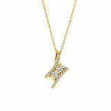 Jewelmi Custom 14k Yellow Gold Diamond Necklace photo