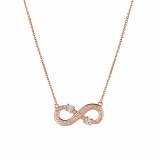 Jewelmi Custom 14k Rose Gold Diamond Necklace photo