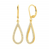 Jewelmi Custom 14k Yellow Gold Diamond Earrings photo