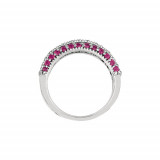 Jewelmi Custom 14k White Gold Sapphire Diamond Ring photo 2