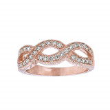 Jewelmi Custom 14k Rose Gold Diamond Ring photo