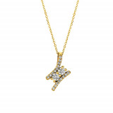 Jewelmi Custom 14k Yellow Gold Diamond Necklace photo
