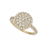 Jewelmi Custom 14k Yellow Gold Diamond Ring photo