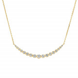 Jewelmi Custom 14k Yellow Gold Diamond Necklace photo