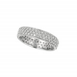 Jewelmi Custom 14k White Gold Diamond Eternity Wedding Band photo