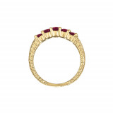 Jewelmi Custom 14k Yellow Gold Ruby Ring photo 2
