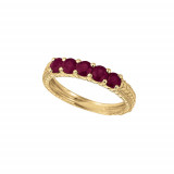 Jewelmi Custom 14k Yellow Gold Ruby Ring photo