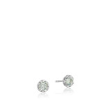 Tacori Sterling Silver Crescent Crown Gemstone Stud Earring - SE24012 photo