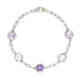 Tacori Sterling Silver Crescent Crown Gemstone Women's Bracelet - SB222130301 photo