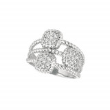 Jewelmi Custom 14k White Gold Diamond Ring photo