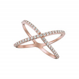 Jewelmi Custom 14k Rose Gold Diamond Ring photo