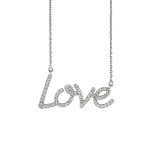 Jewelmi Custom 14k White Gold Diamond Necklace photo