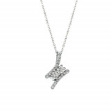 Jewelmi Custom 14k White Gold Diamond Necklace photo