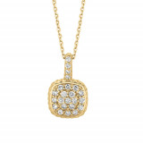 Jewelmi Custom 14k Yellow Gold Diamond Necklace photo