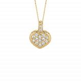 Jewelmi Custom 14k Yellow Gold Diamond Necklace photo
