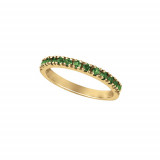 Jewelmi Custom 14k Yellow Gold Tsavorite Stackable Ring photo