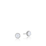 Tacori Sterling Silver Crescent Crown Gemstone Stud Earring - SE24003 photo