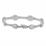 Jewelmi Custom 14k White Gold Diamond Bracelet photo