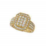 Jewelmi Custom 14k Yellow Gold Diamond Ring photo